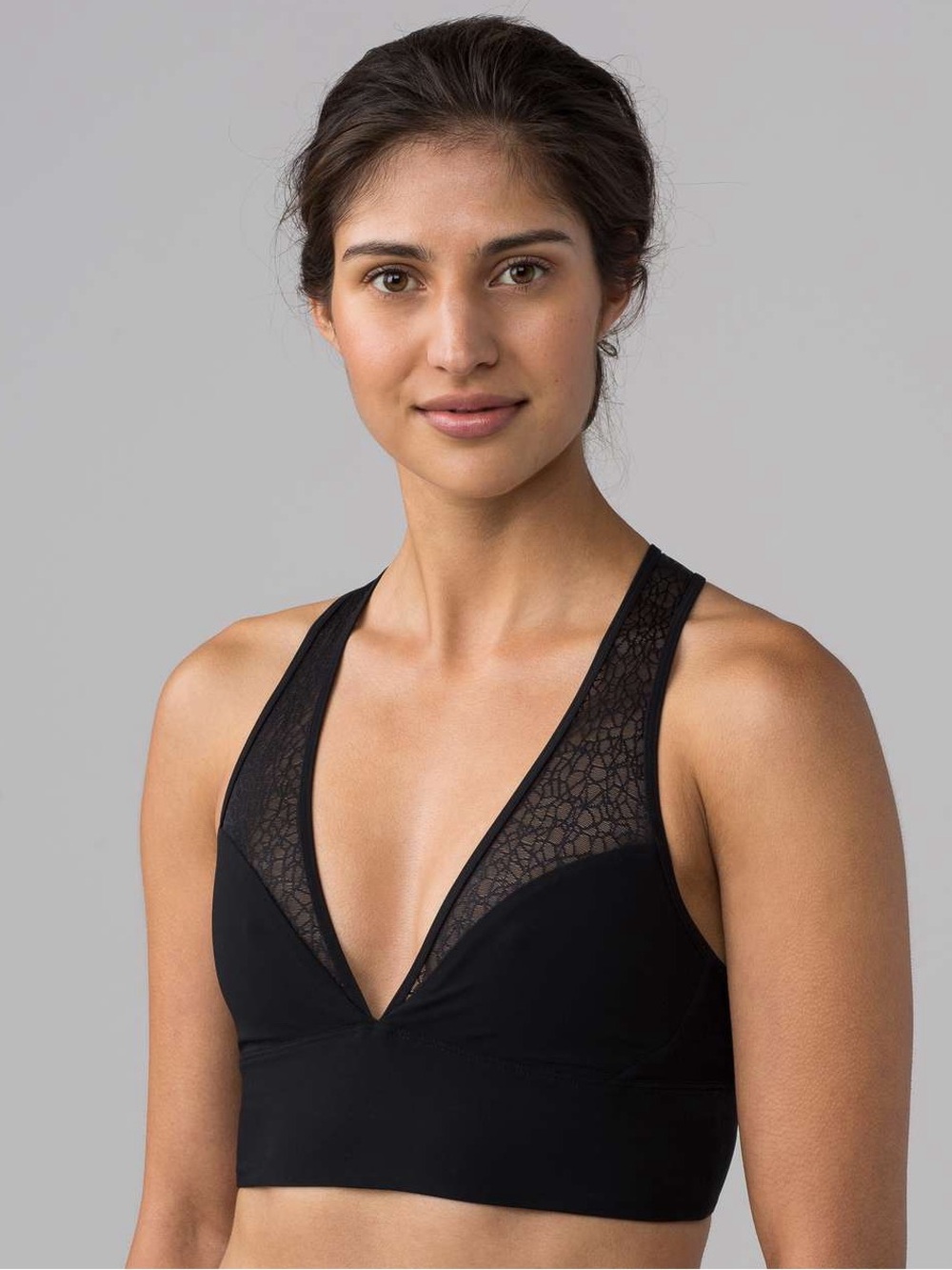 lululemon athletica Black Lace-Trim Plunge Bralette 4